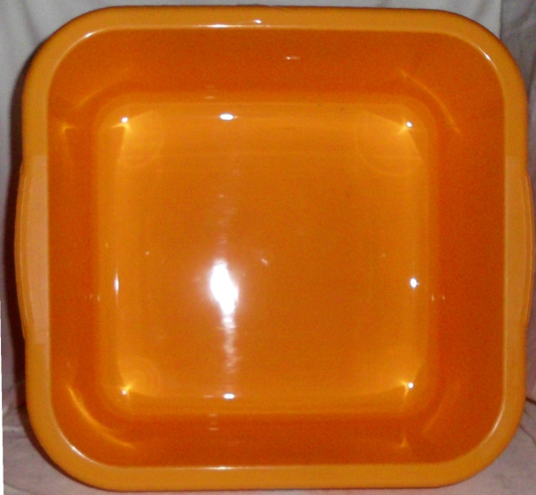 Rectangular bowl, mixing bowl 12 L, orange (approx. 36x33.5x15cm) by Gies